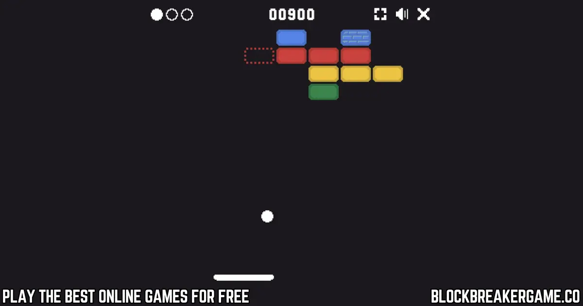 Block breaker gameplay start