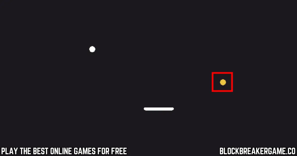 Golden ball power-up in Block Breaker allowing stronger hits